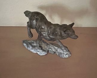 Paul Rhymer Wolf bronze from Manitou Galleries, Santa Fe, NM
