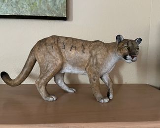 Jim Eppler Cougar bronze AP #1 with receipts and COA from Manitou Galleries, Santa Fe, NM