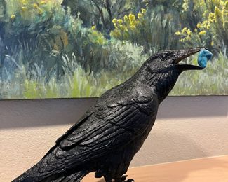 Jim Eppler Raven III E #1/50 from Manitou Galleries, Santa Fe, NM with COA and receipt