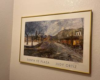 signed and framed Santa Fe posters