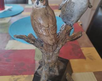 Jim Eppler Horned Owl II #12/75 bronze with COA and receipt from Manitou Galleries, Santa Fe, NM