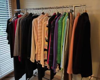 Several women's St. John Evening & Basics, Ralph Lauren, Feraud, Oscar de la Renta, Escada, Tahari, Anne Klein II, Ellen Tracy, Max Mara, Saks, Neiman Marcus, etc - most size 10-12