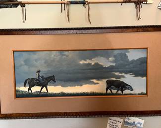 “Driving Miss Daisy Home” by artist Hal Sutherland original oil