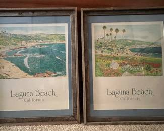 Laguna Beach, CA framed signed and numbered prints by artist Dick Sussman