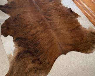 Natural Brazilian cow hide rug