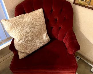 Chair and decorative pillow