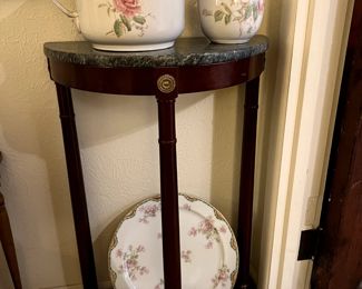 Side table with more china to make the other photo