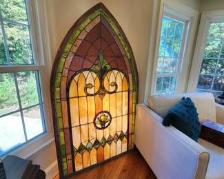 Amazing Arched Stained Glass Window