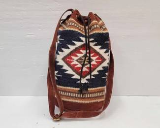 #2212 • Southwest Pattern Wool Bucket Bag
