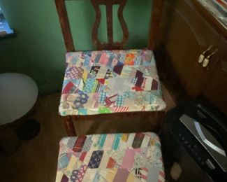 Sweet vintage chair and ottoman 