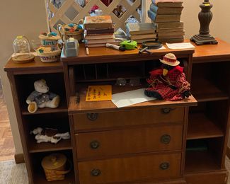 Very unique chest of drawers  with fold down table for a desk