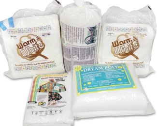 Quilt Batting Bundle (Total of 5)