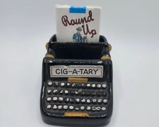 Cig a tary Novelty Ashtray and Cigarette Pack Holder Candy Cigarette Not Included