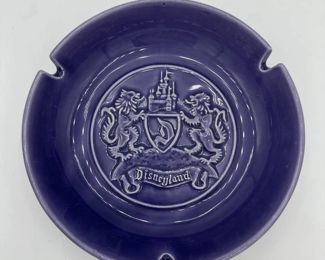 Disneyland Crest Souvenir Purple Ashtray