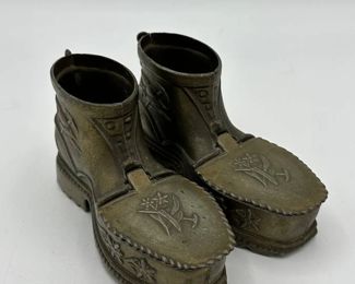 Mid Century Italian Brass Boot Cigarette Holder