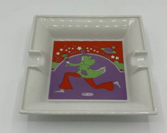 Peter Max Pop Art Ceramic Ashtray