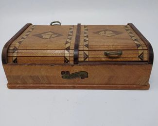 Roll Top Cigarette Box Souvenir Northern Wisconsin