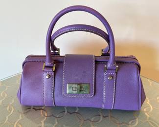 Rafe Purple Leather Handbag
