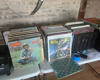 Large Collection of Vinyl Records