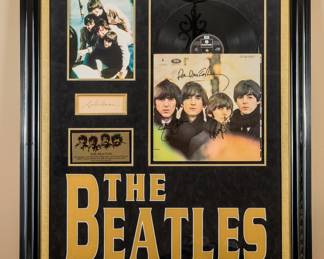 Beetles Memorabilia that is not authenticated. Not on site, will need to set up appointment with client to view and purchase. 