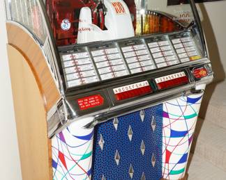 Seaburg Jukebox Model G1953-the owner of the home bought this upgraded jukebox at Barrett Jackson Auctions.  In beautiful working condition. 