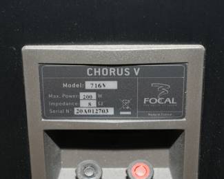 Focal Chorus 716V speakers