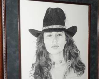 "Sandra Horse" etching by Sheri Greves-Neilson