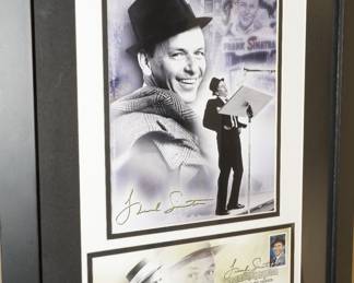 1st day of issue Frank Sinatra envelope and stamp with signed photo