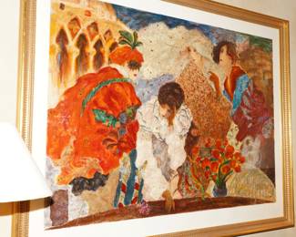 "Masquerade" signed & numbered lithograph by Roy Fairchild