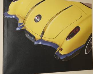 Picture of a hybrid corvette-giclee on canvas
