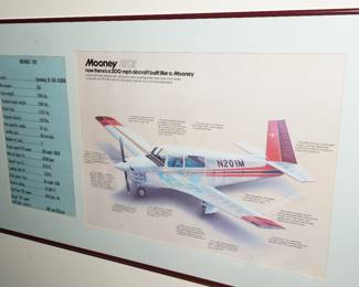 Mooney 201 spec sheet wall hanging