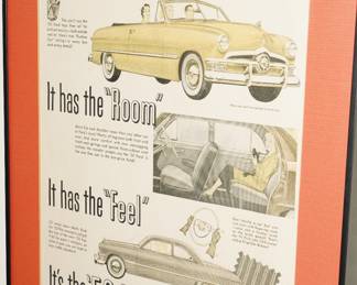 Vintage Ford car ad