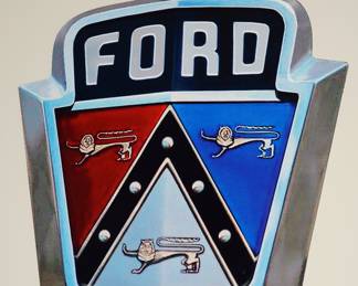 Ford metal wall plaque