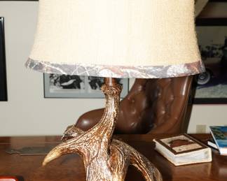Faux staghorn table lamp from Mossy Oak