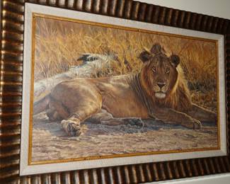 Lion painting giclee by Banovich #55/175