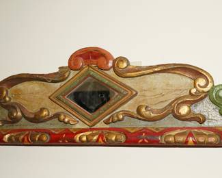 Herschell Spillman carousel carnival mirror, c1900