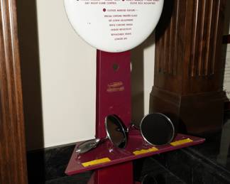 Genuine & Original Ford Mirror iron display stand with three original Ford mirrors