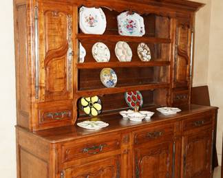 Antique French Louis XV china display cabinet