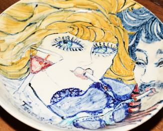 Vardouhy Tamiriantz France hand painted plate