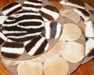 Genuine fur coasters