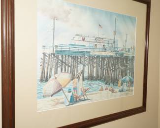 Balboa Island lithograph by Susan Newcomb #537/1000