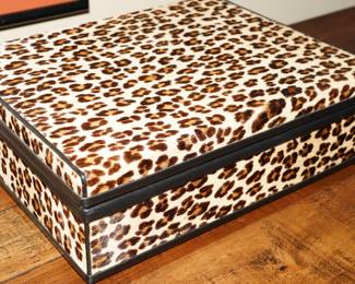 Fur & leather jewelry box