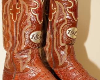 Snake skin 1883 cowboy boots by Lucchese-there are two pair that are identical in nature