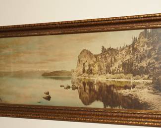 Antique photo of Lake Tahoe-note the antique frame?