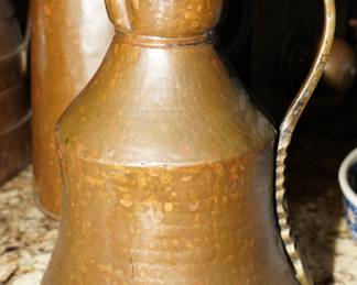 Vintage copper pitchers
