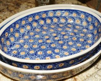 Polish Boleslawiec hand made pottery