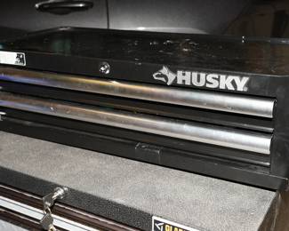 Husky tool chest with tools and accessories