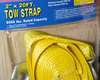 New never used 2" x 20ft tow strap