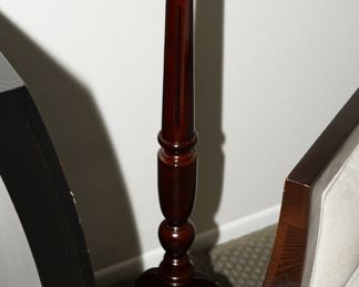 Bombay Co. dark wood tripod pedestal stand