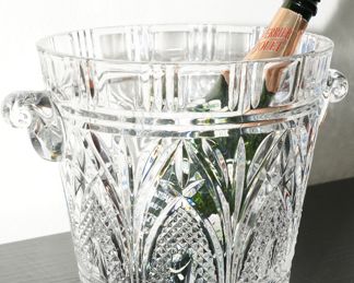 Vintage crystal champagne bucket